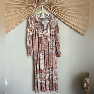 Karlie - boho floral maxi size Small